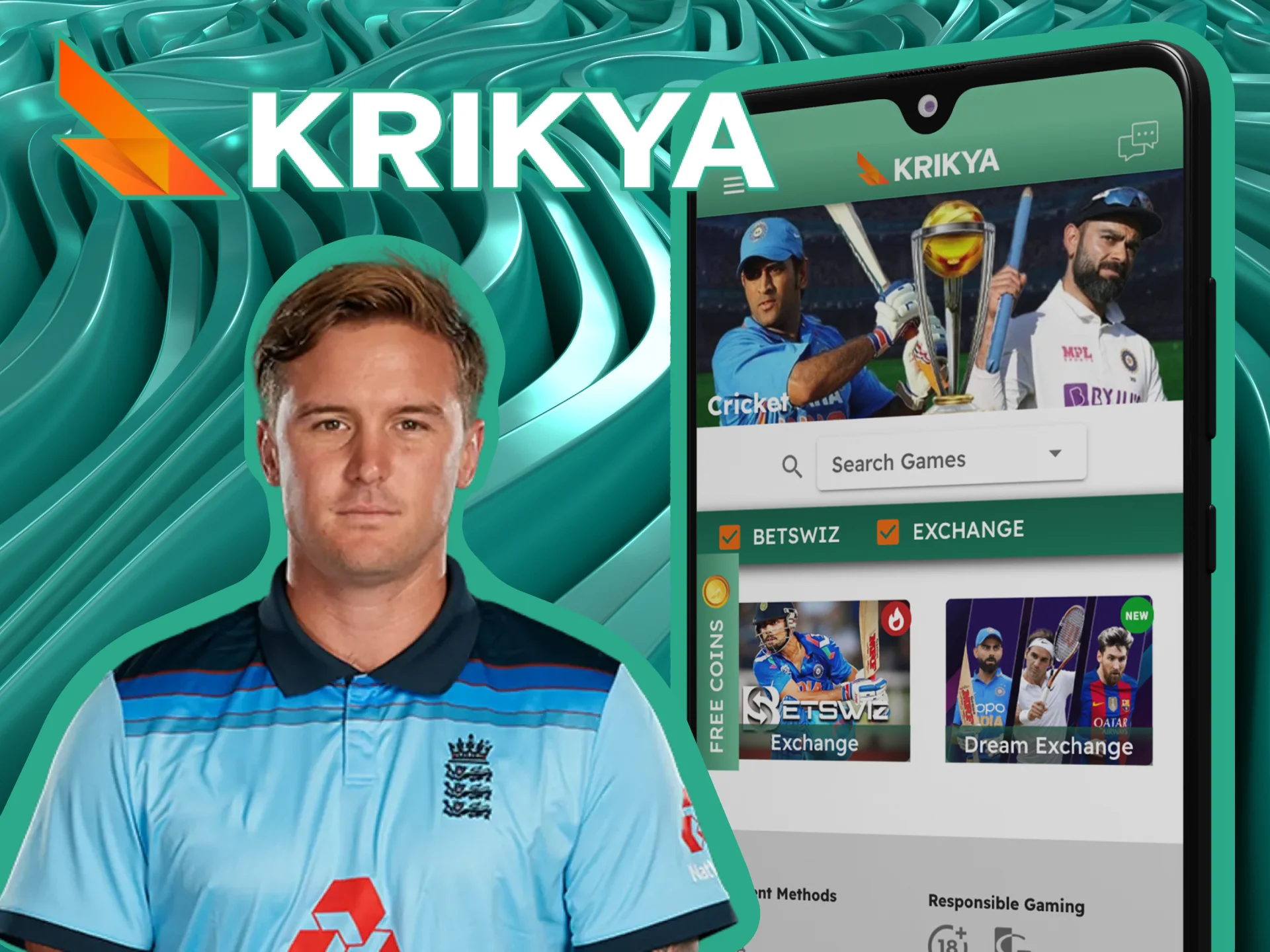 জেসন রয় কৃক্যা অনলাইন ক্যাসিনোর ক্রিকেট বেটিং অ্যাম্বাসেডর।