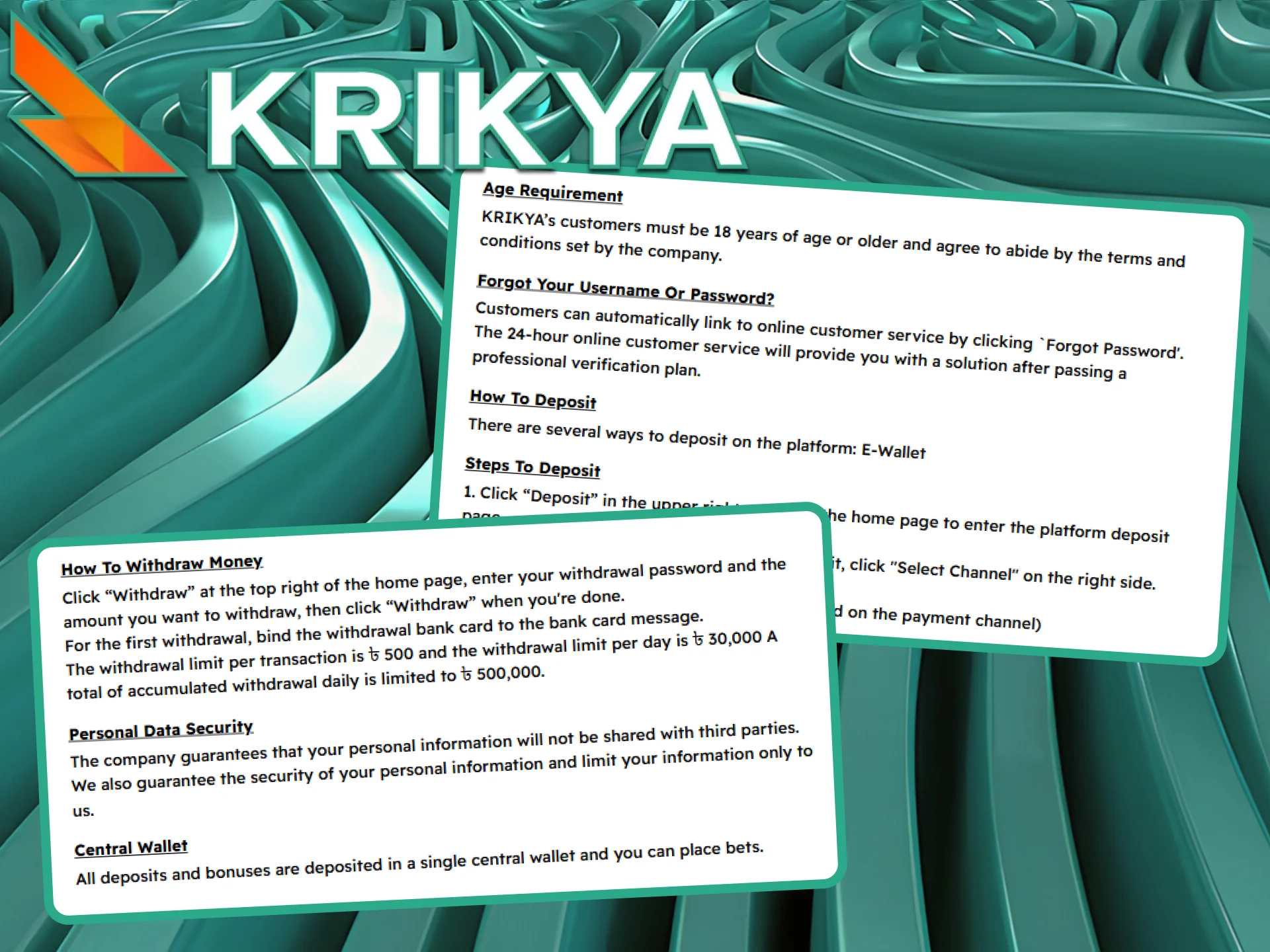 Make well-informed betting decisions when you playing at Krikya.