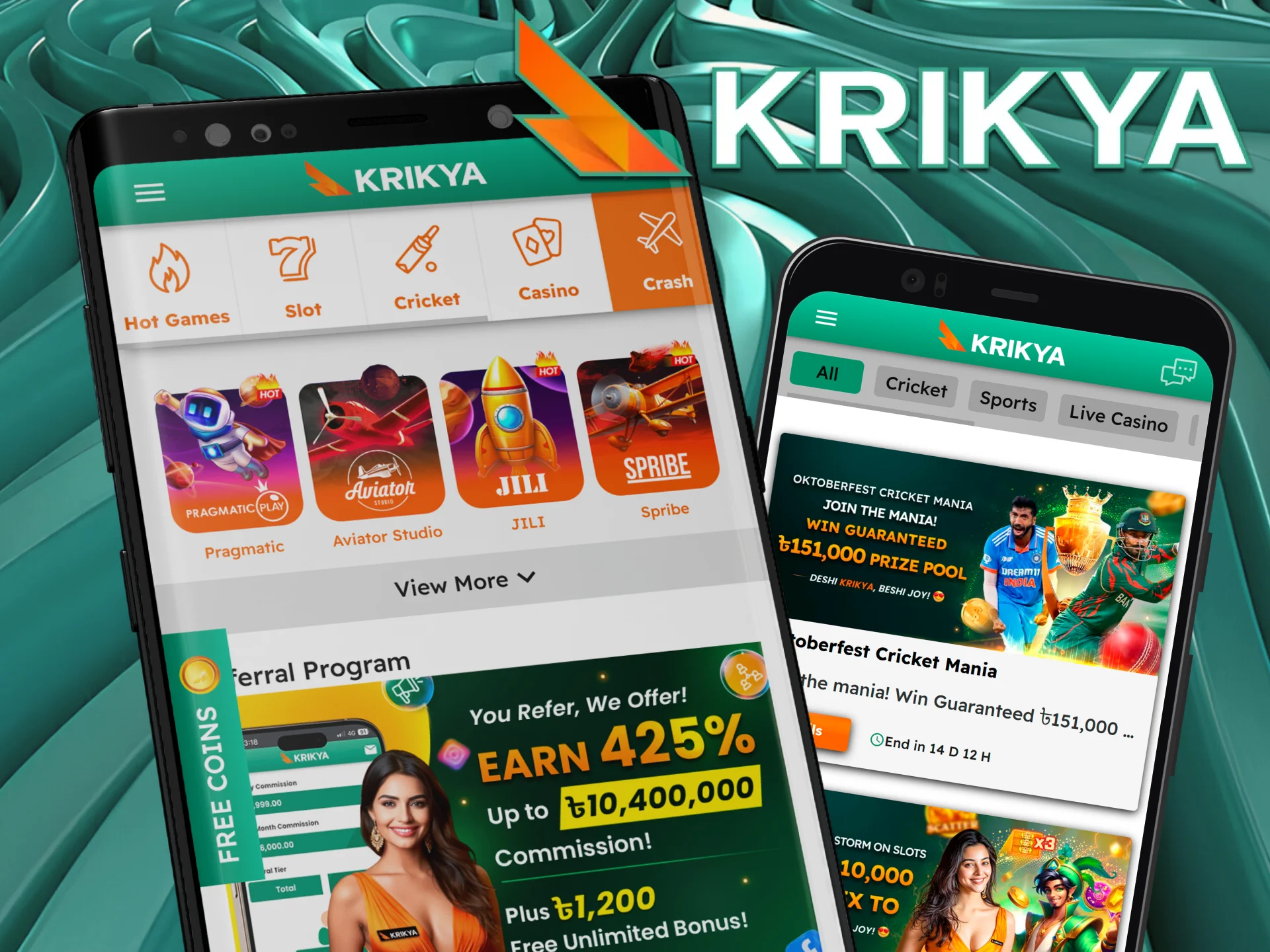 Explore the Krikya mobile version on any device.
